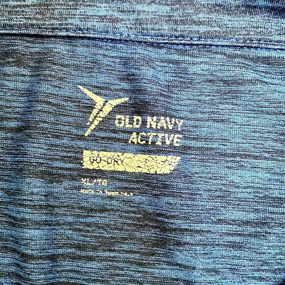 Old Navy Active brand blue & black collared shirt men’s size XL great condition - Picture 4 of 6